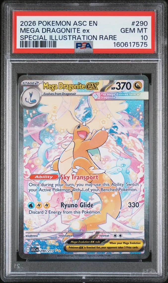 2026 #290 Mega Dragonite EX PSA 10 Asc EN-Ascended Heroes