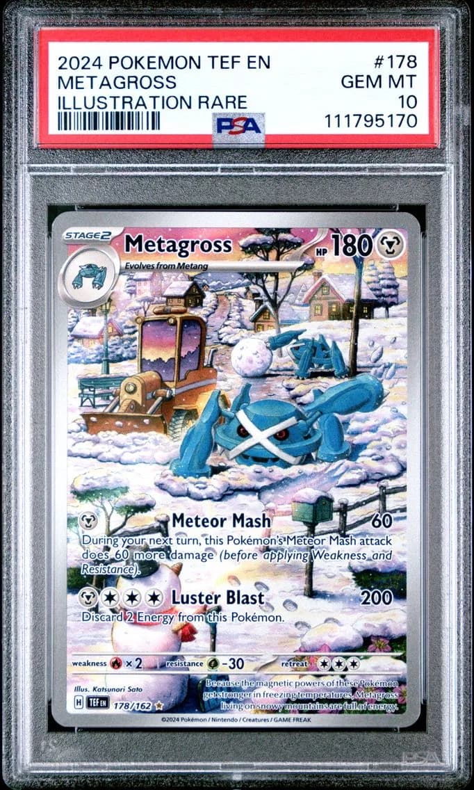 2024 #178 Metagross PSA 10 Tef EN-Temporal Forces Pokemon