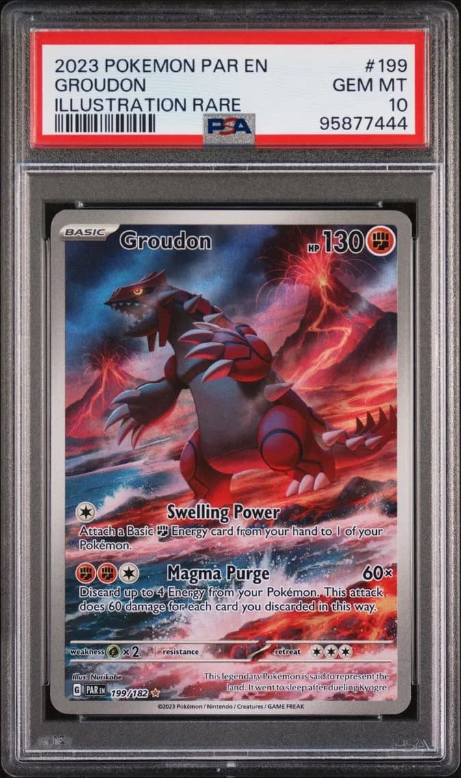 2023 #199 Groudon PSA 10 Par EN-Paradox Rift