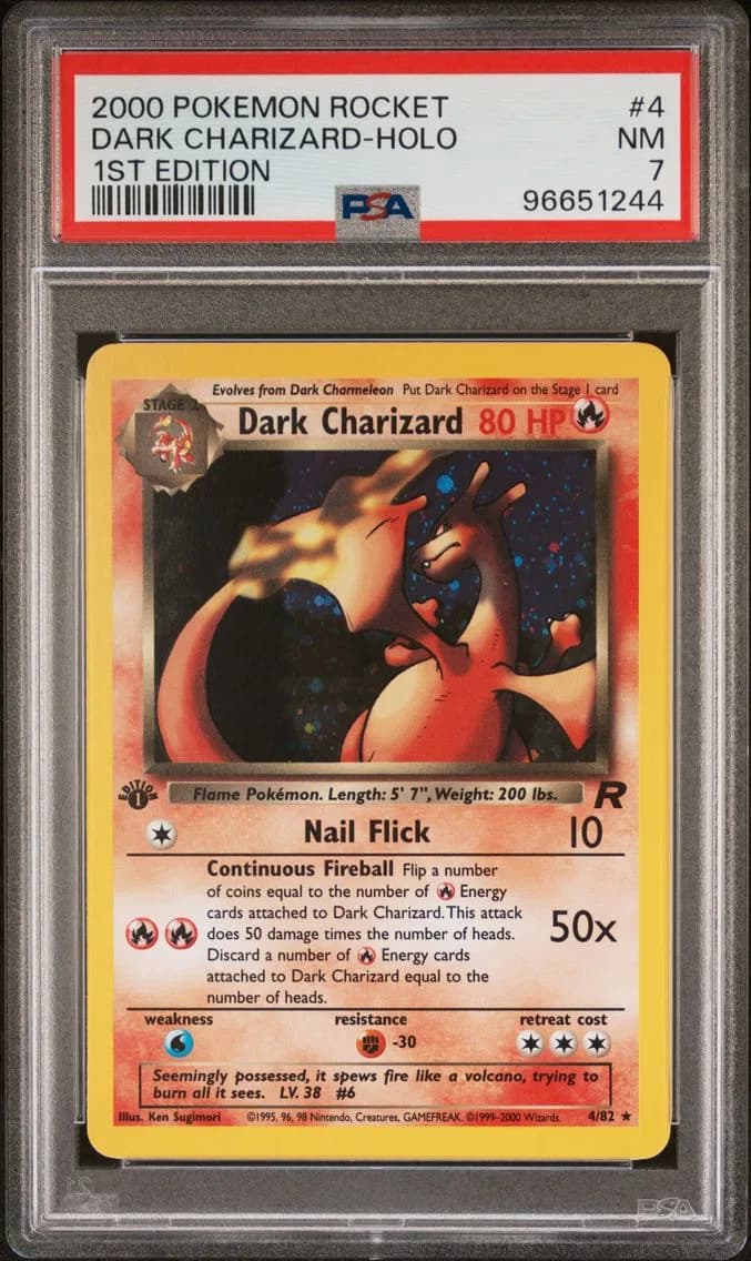 Dark Charizard slab