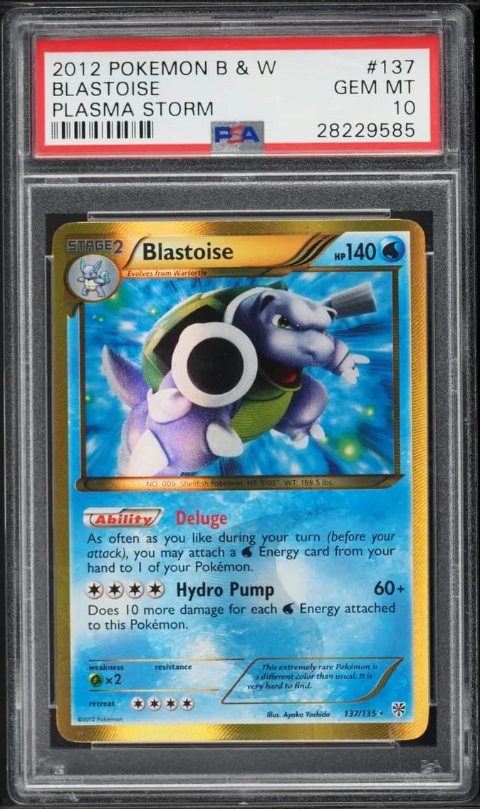 2013 #137 Blastoise PSA 10 Black & White Plasma Storm Pokemon