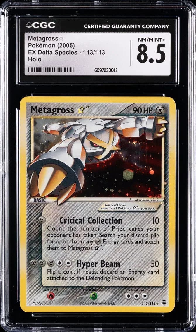 2005 #113 Metagross-Holo CGC 8.5 EX Delta Species Pokemon