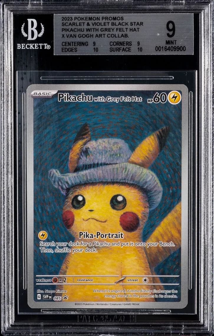 2023 #085 Pikachu With Grey Felt Hat BGS 9 Svp EN-SV Black Star Promo Pokemon