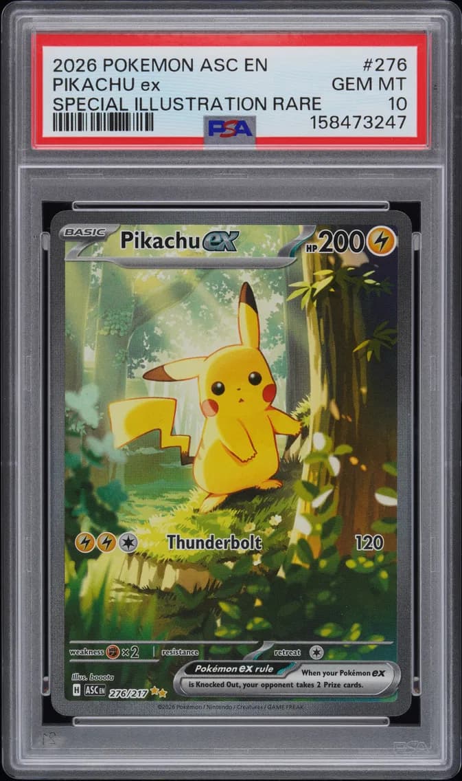 2026 #276 Pikachu EX PSA 10 Asc EN-Ascended Heroes