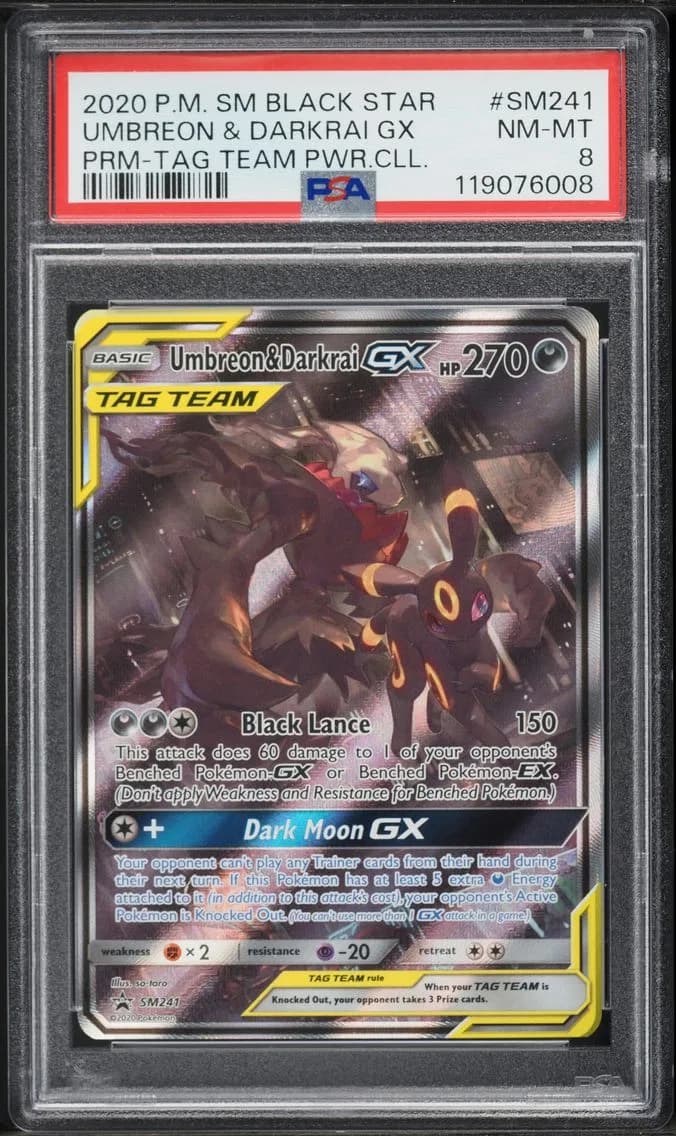 Umbreon & Darkrai-GX slab