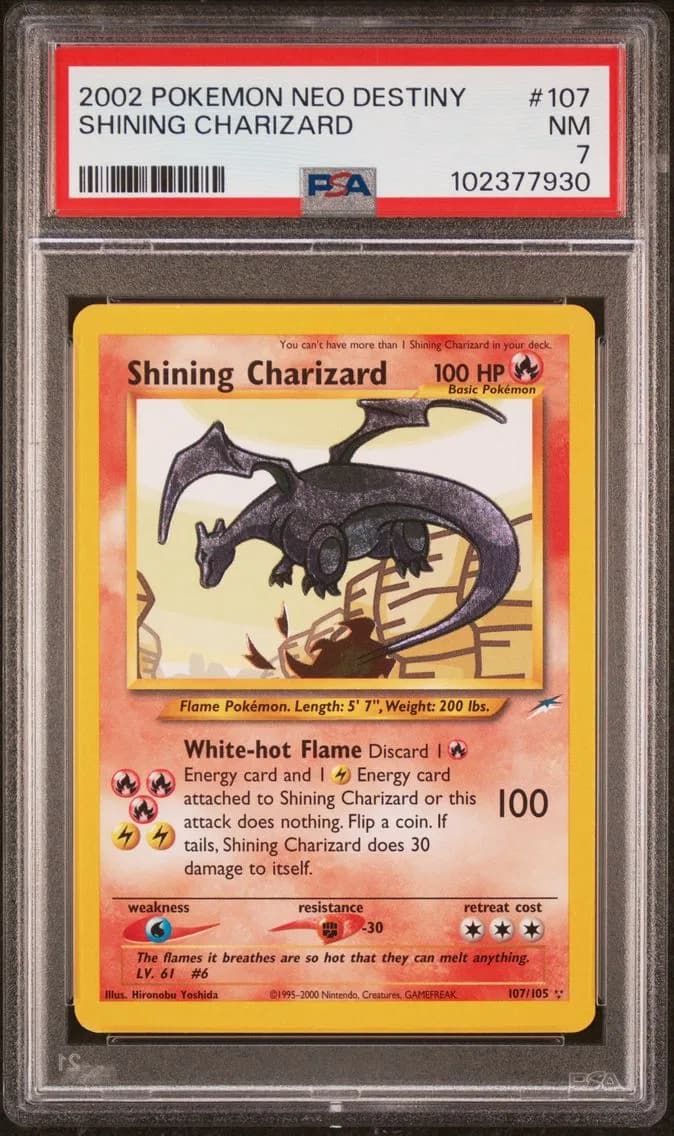 2002 #107 Shining Charizard PSA 7 Neo Destiny