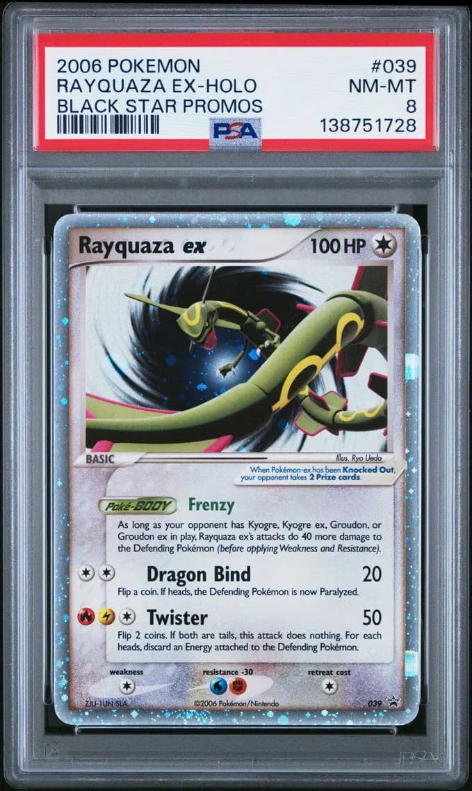 2006 #039 Rayquaza EX-Holo PSA 8 Black Star Promos Pokemon