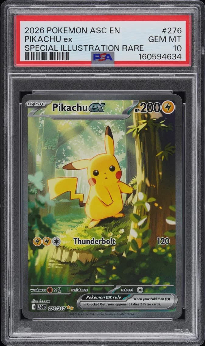 2026 #276 Pikachu EX PSA 10 Asc EN-Ascended Heroes