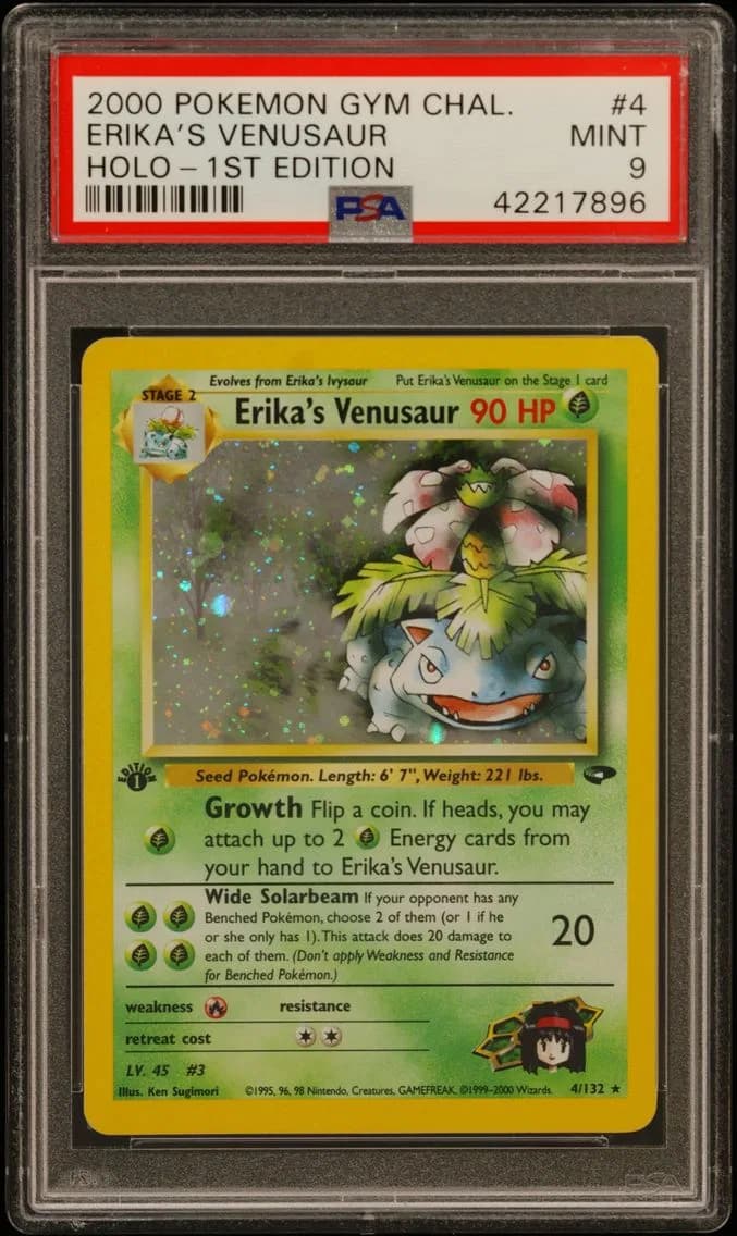 2000 #4 Erika's Venusaur PSA 9 Gym Challenge