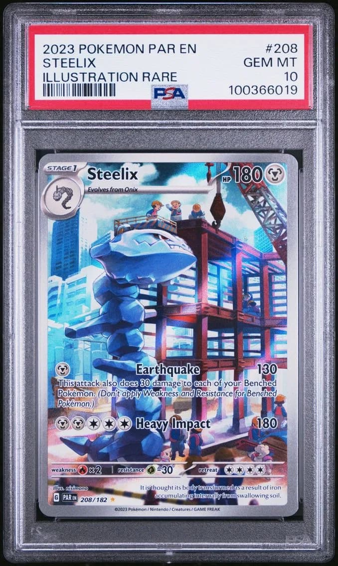 2023 #208 Steelix PSA 10 Par EN-Paradox Rift Pokemon