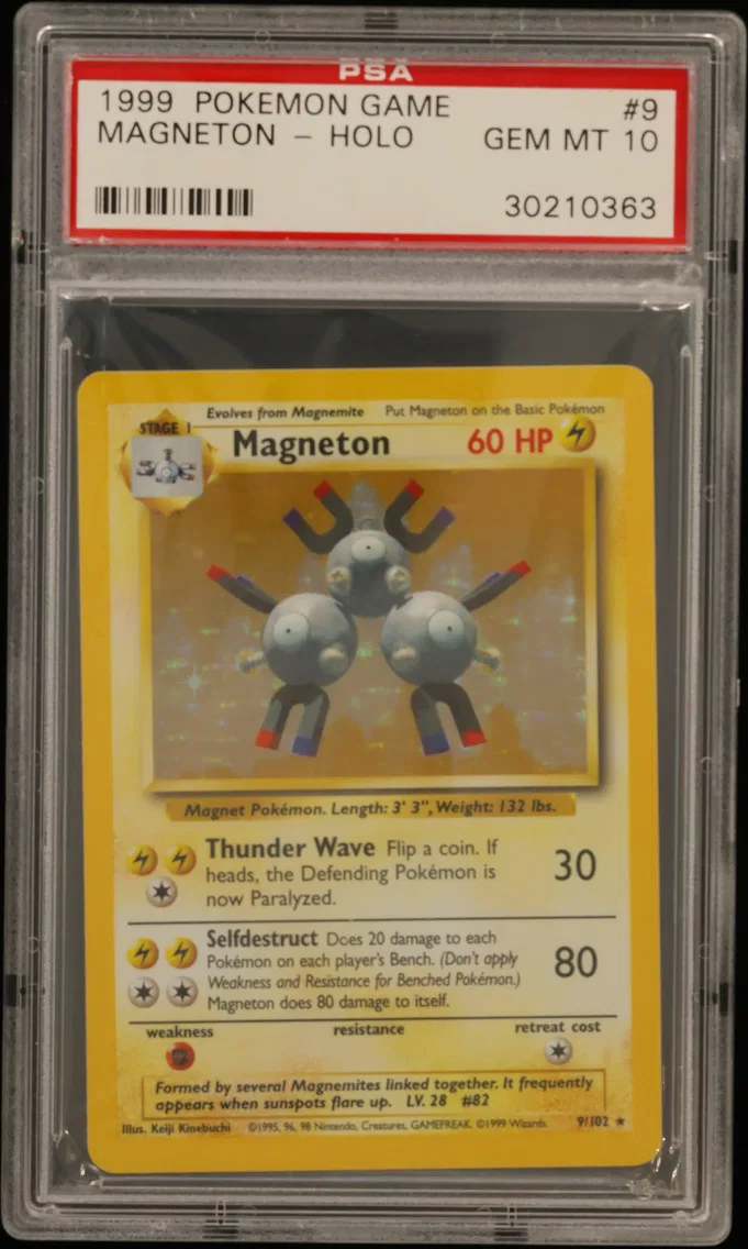 1999 #9 Magneton-Holo PSA 10 Game