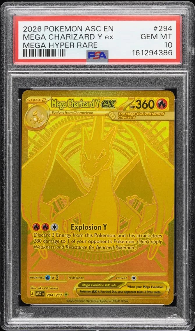 2026 #294 Mega Charizard Y EX PSA 10 Asc EN-Ascended Heroes