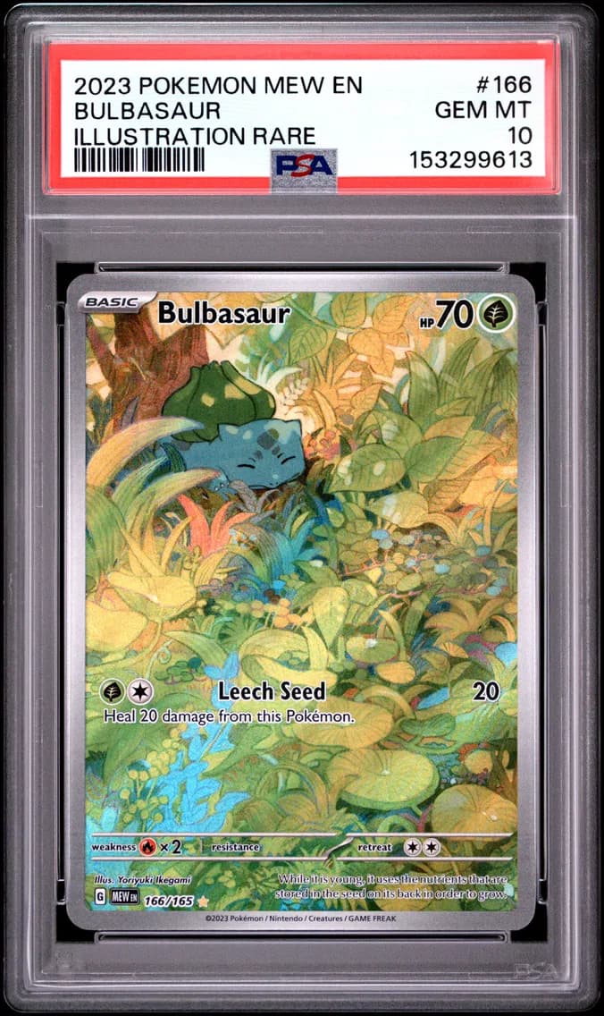 2023 #166 Bulbasaur PSA 10 Mew EN-151
