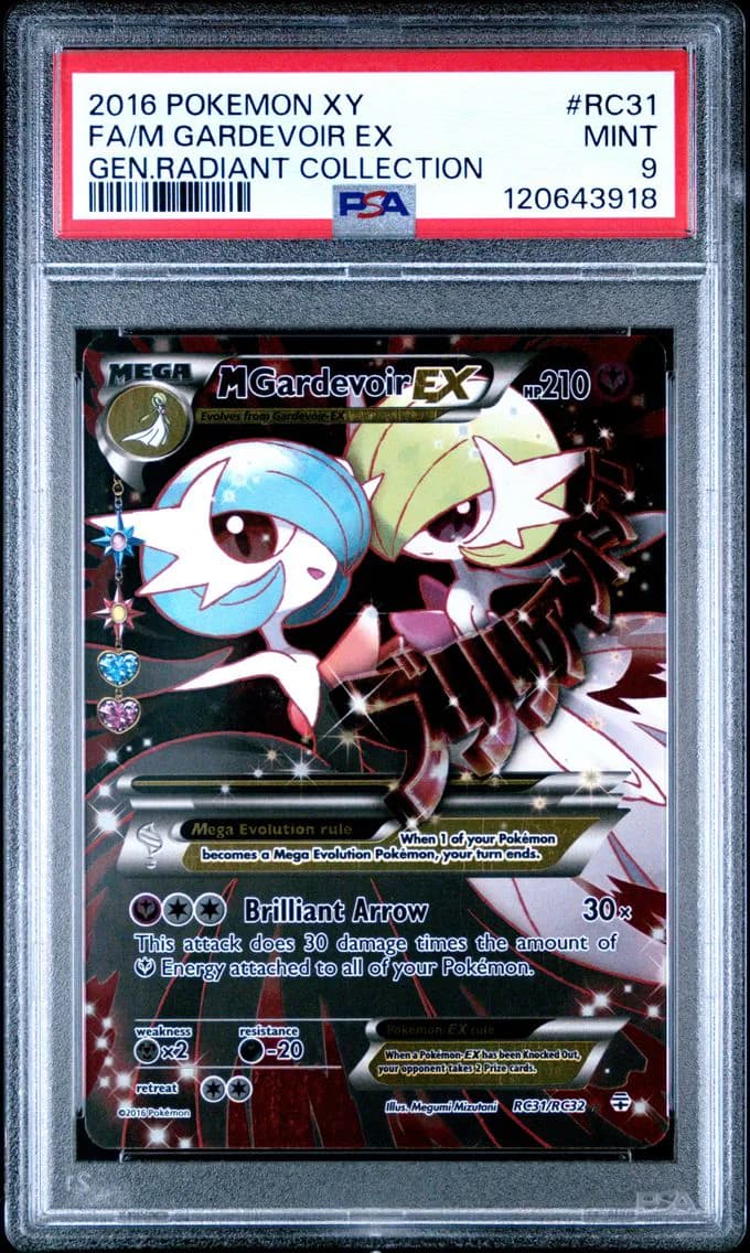 2016 #RC31 Full Art/M Gardevoir EX PSA 9 XY Generations Radiant Collection Pokemon
