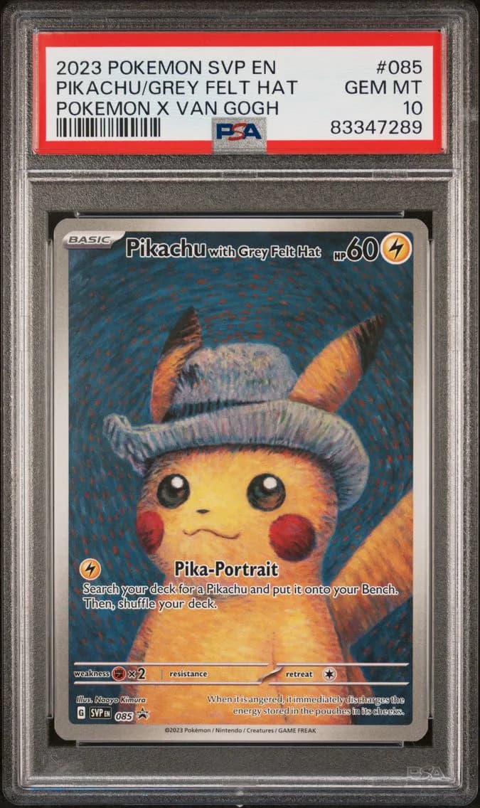 2023 #085 Pikachu With Grey Felt Hat PSA 10 Svp EN-SV Black Star Promo