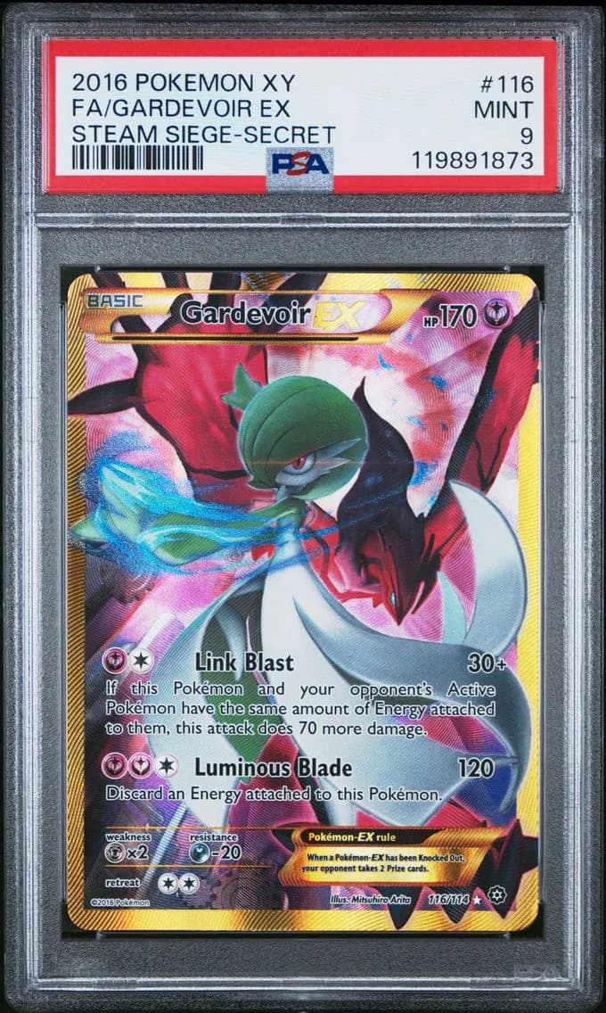2016 #116 Full Art/Gardevoir EX PSA 9 XY Steam Siege Pokemon