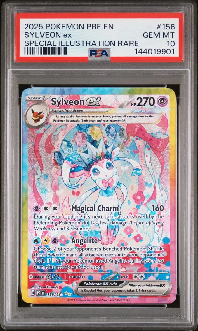2025 #156 Sylveon EX PSA 10 Pre EN-Prismatic Evolutions