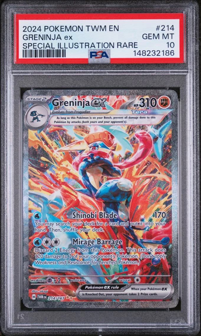 2024 #214 Greninja EX PSA 10 Twm EN-Twilight Masquerade