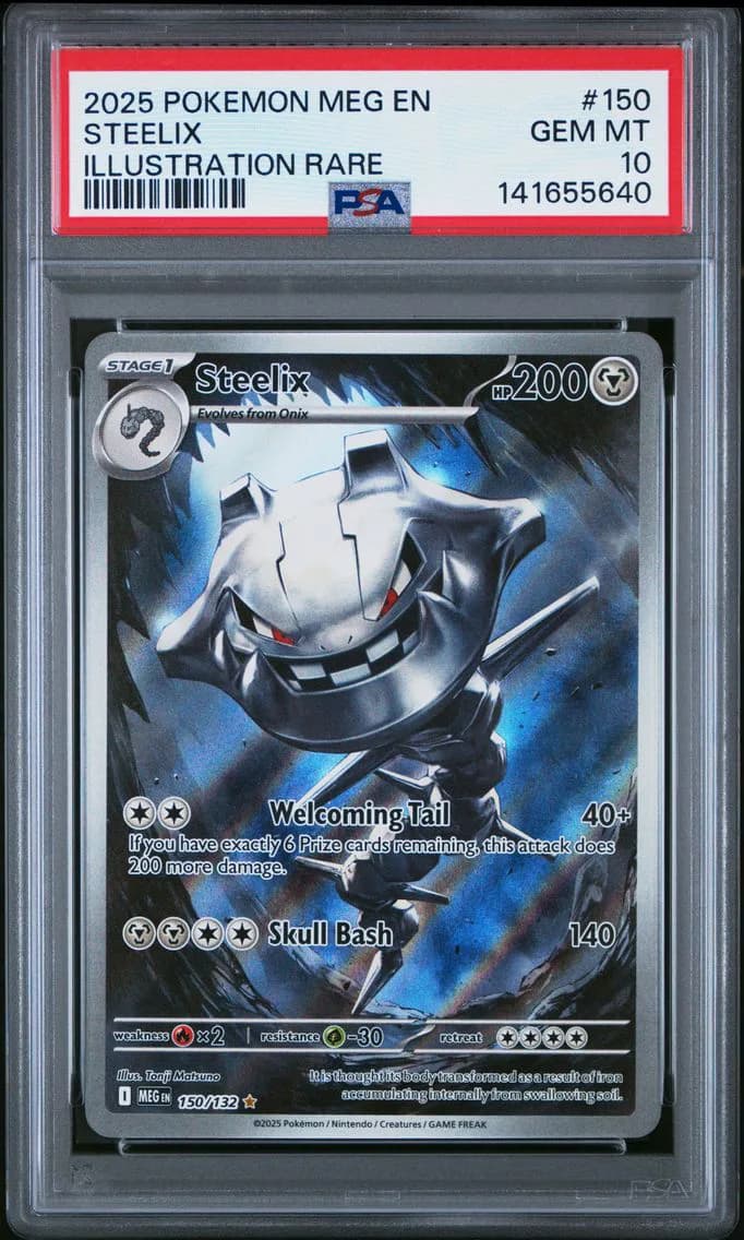 2025 #150 Steelix PSA 10 Meg EN-Mega Evolution Pokemon