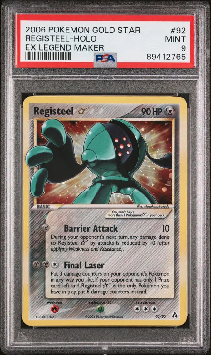 2006 #92 Registeel-Holo PSA 9 EX Legend Maker Pokemon