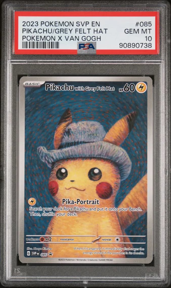 2023 #085 Pikachu With Grey Felt Hat PSA 10 Svp EN-SV Black Star Promo