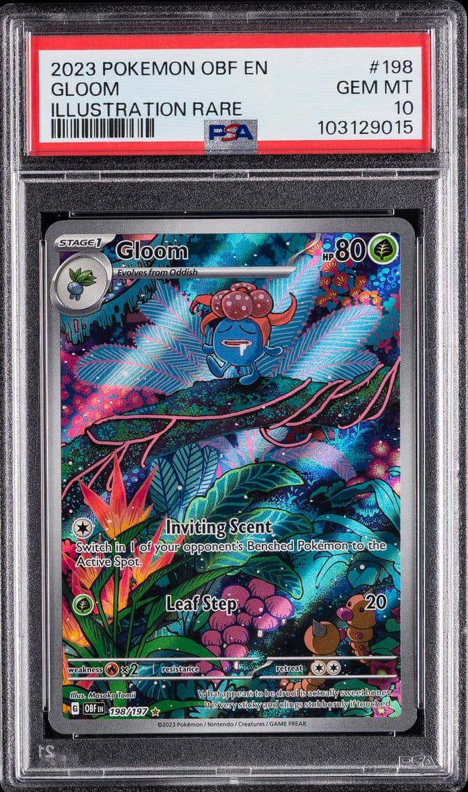 2023 #198 Gloom PSA 10 Obf EN-Obsidian Flames Pokemon