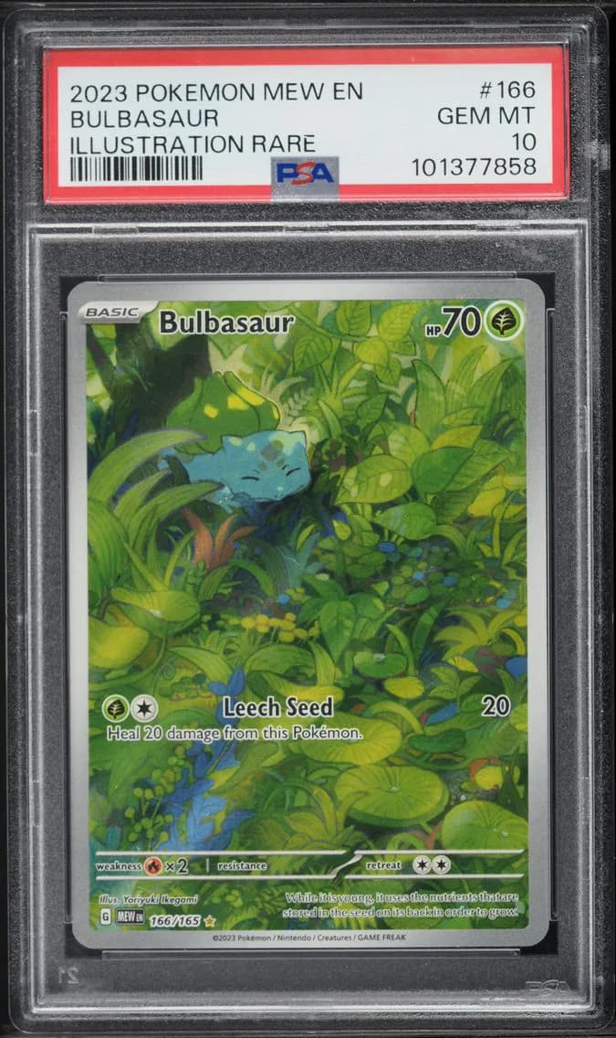 2023 #166 Bulbasaur PSA 10 Mew EN-151 Pokemon