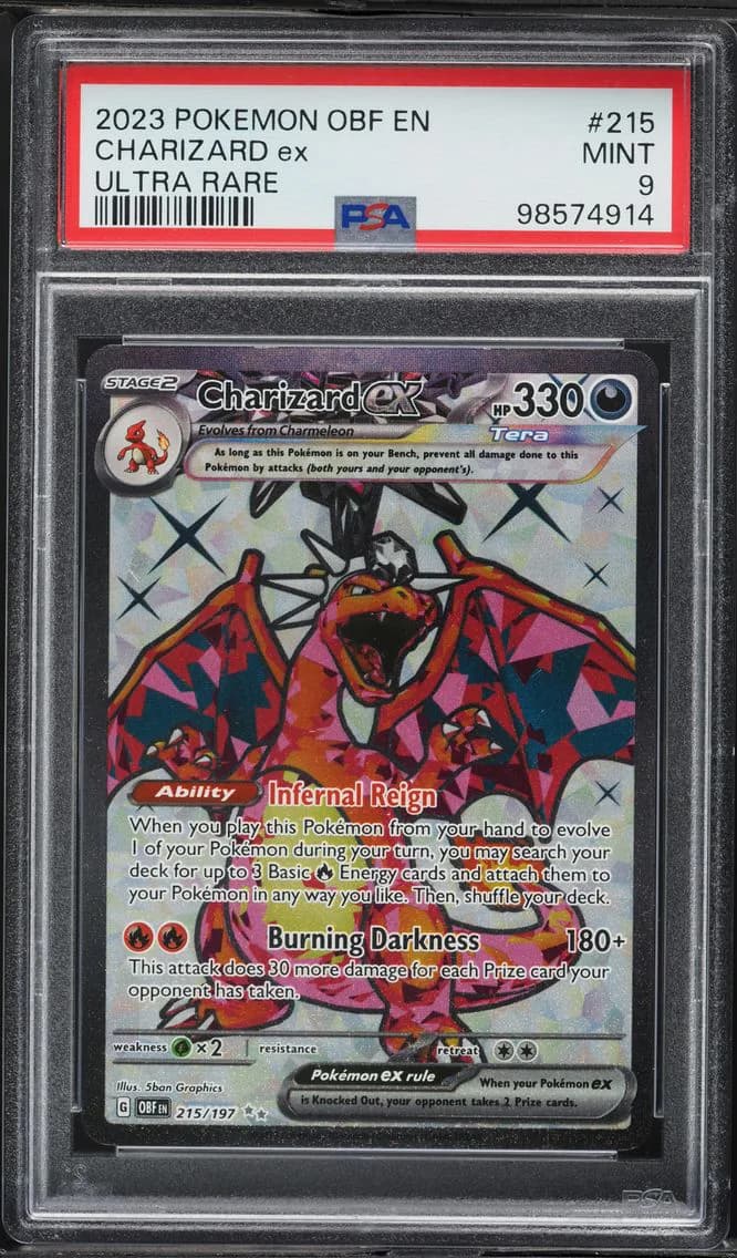 Charizard ex slab
