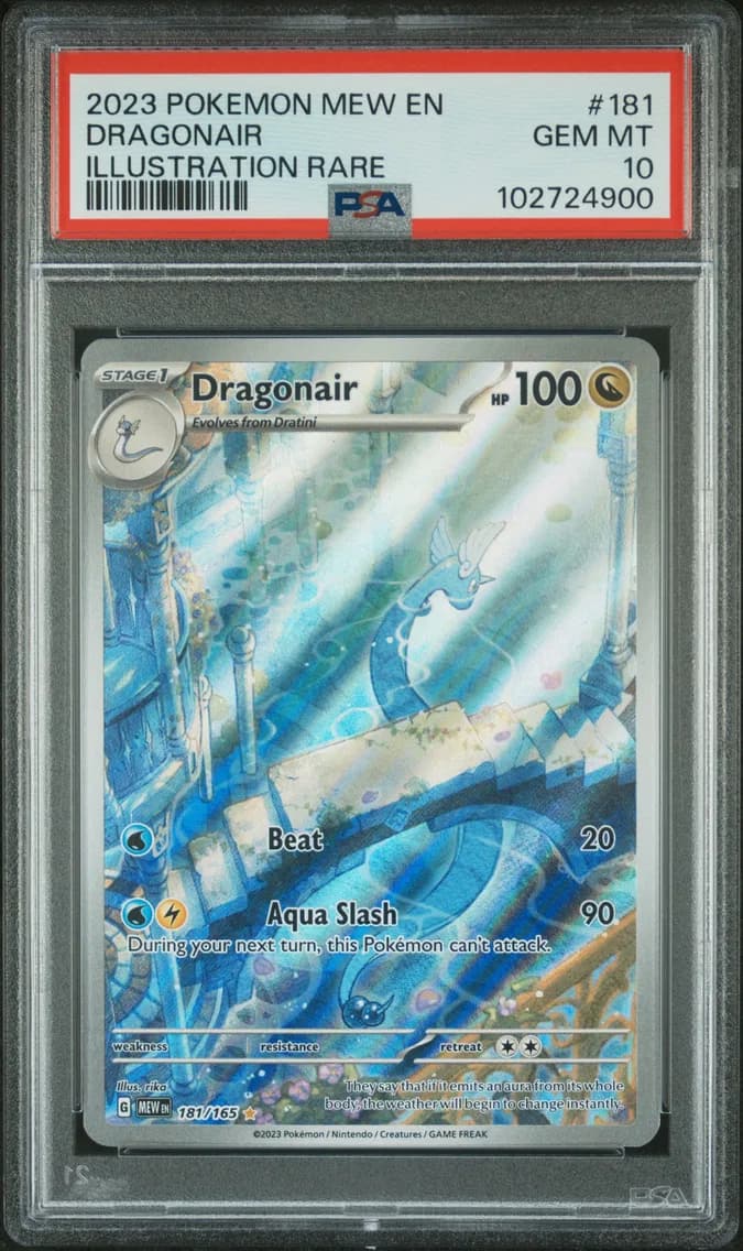 2023 #181 Dragonair PSA 10 Mew EN-151