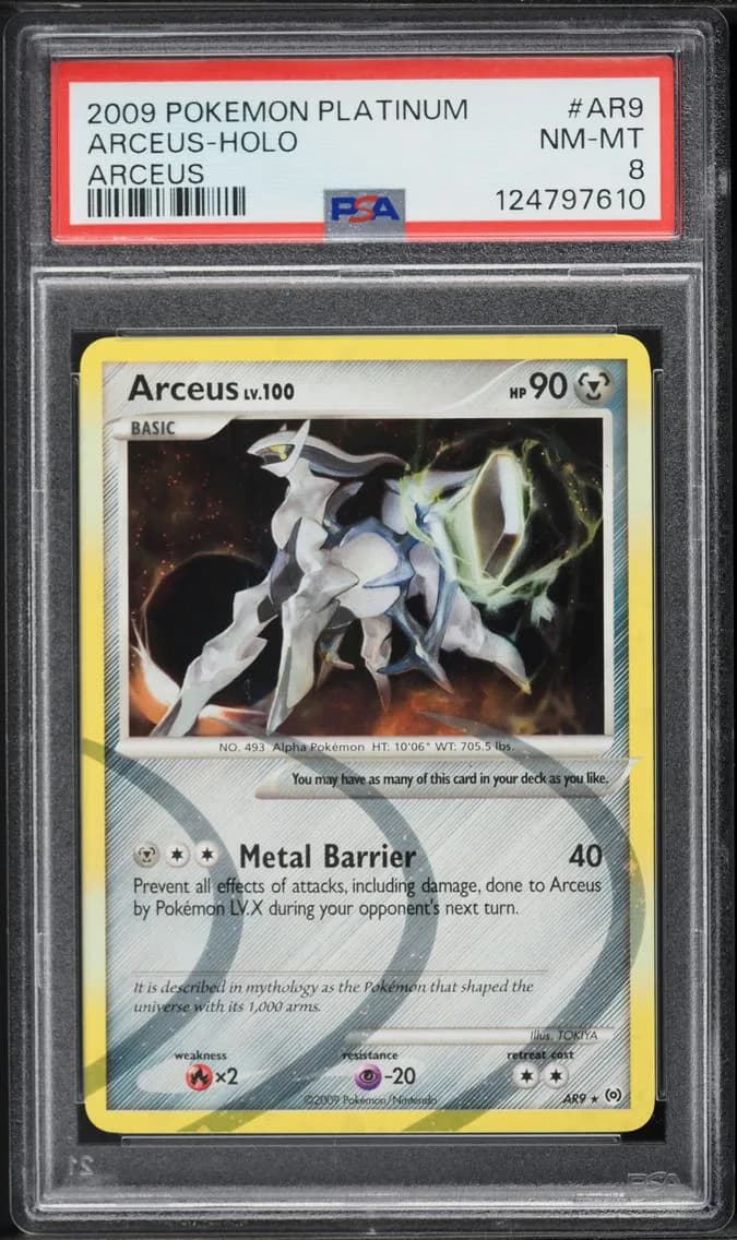 2009 #AR9 Arceus-Holo PSA 8 Platinum Arceus Pokemon