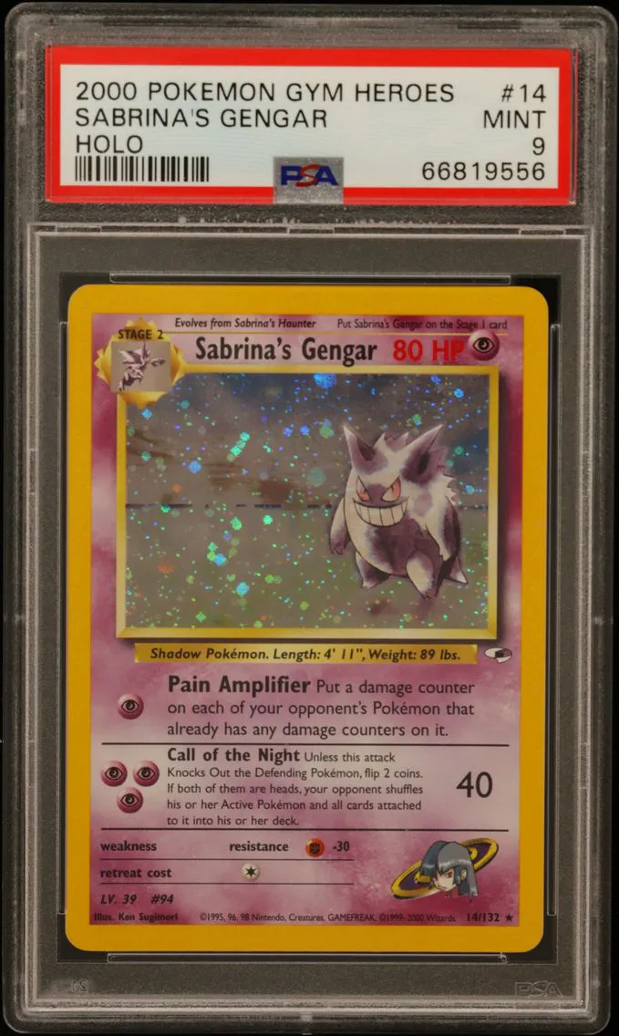 2000 #14 Sabrina's Gengar PSA 9 Gym Heroes