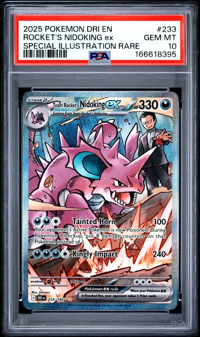Team Rocket's Nidoking ex slab