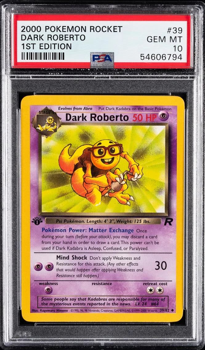 Team Rocket Dark Roblewski slab