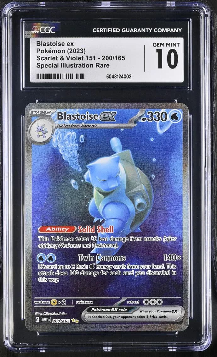 Blastoise ex slab