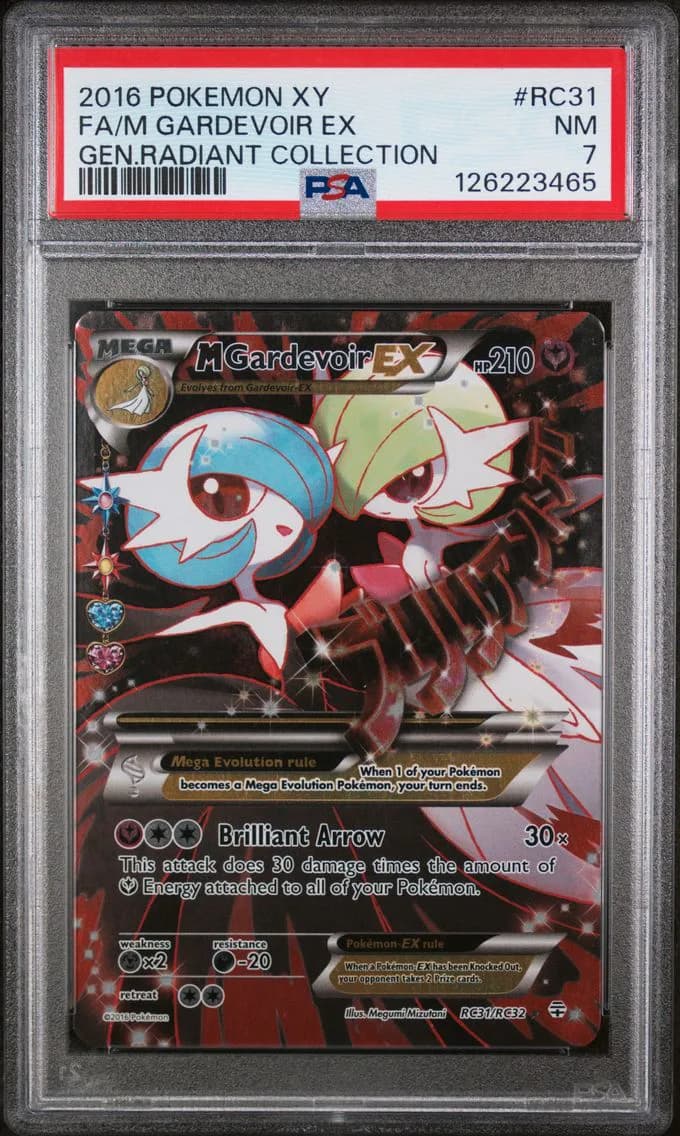 2016 #RC31 Full Art/M Gardevoir EX PSA 7 XY Generations Radiant Collection Pokemon