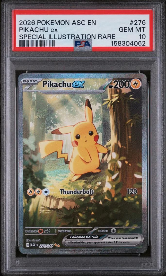 2026 #276 Pikachu EX PSA 10 Asc EN-Ascended Heroes
