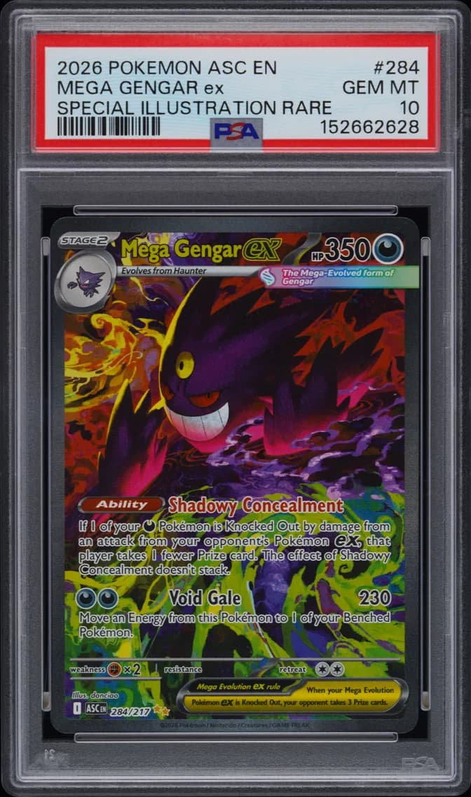 2026 #284 Mega Gengar EX PSA 10 Asc EN-Ascended Heroes