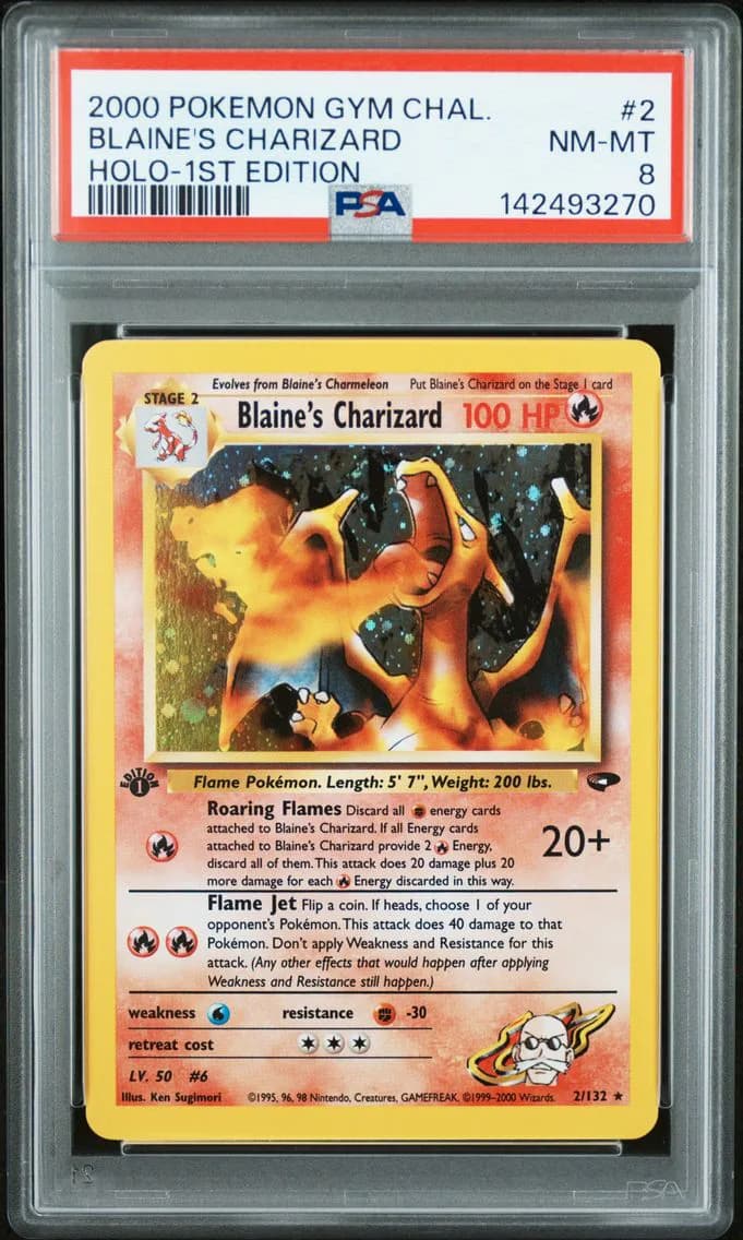 Blaine's Charizard slab