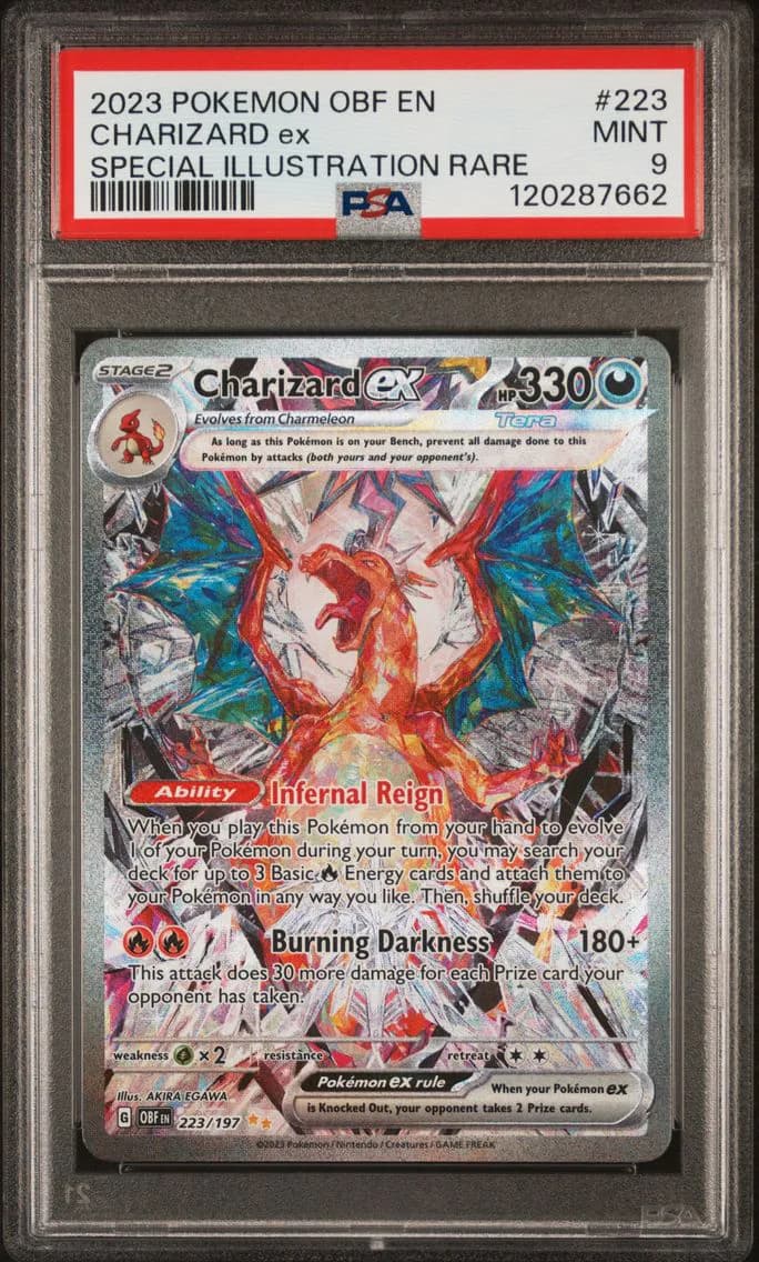 2023 #223 Charizard EX PSA 9 Obf EN-Obsidian Flames Pokemon
