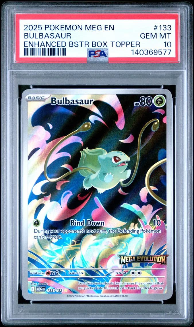2025 #133 Bulbasaur PSA 10 Meg EN-Mega Evolution