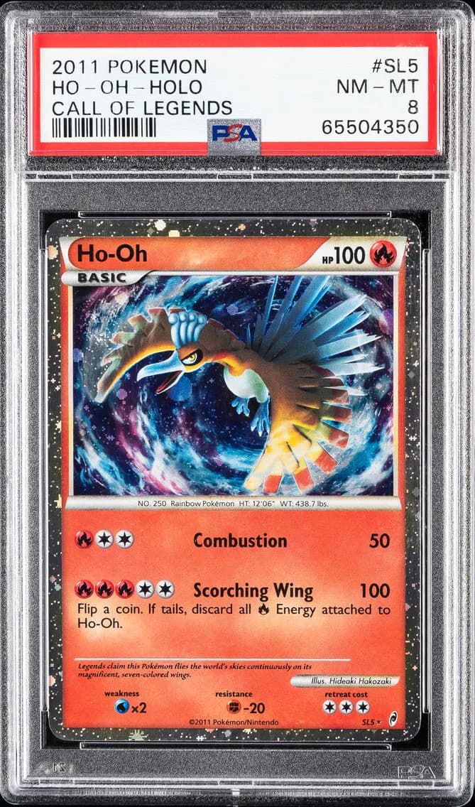2011 #SL5 HO-Oh-Holo PSA 8 Call of Legends Pokemon