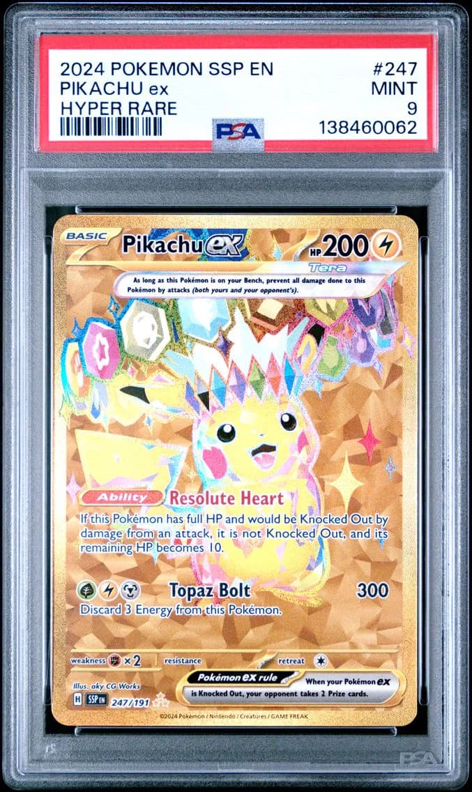 Pikachu ex slab