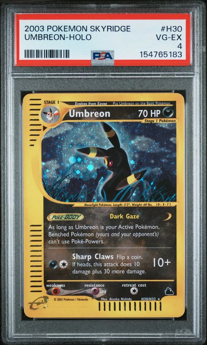 2003 #H30 Umbreon-Holo PSA 4 Skyridge