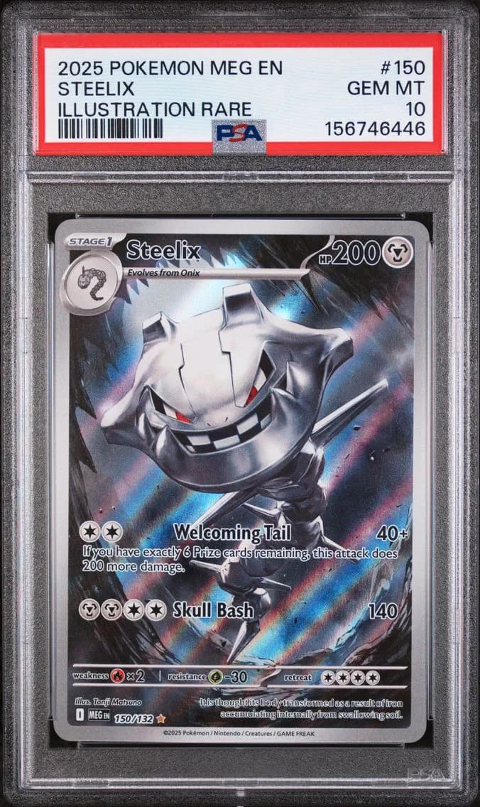 2025 #150 Steelix PSA 10 Meg EN-Mega Evolution
