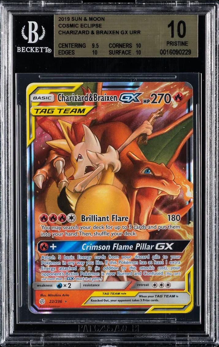 Charizard & Braixen-GX slab