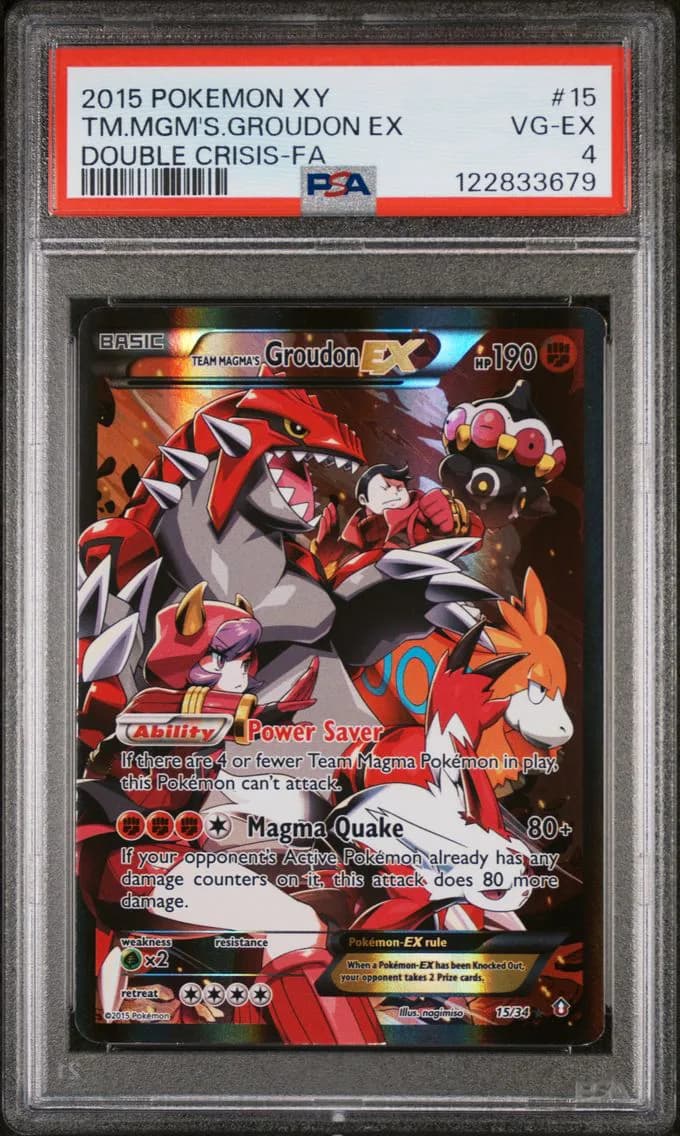 Team Magma's Groudon-EX slab
