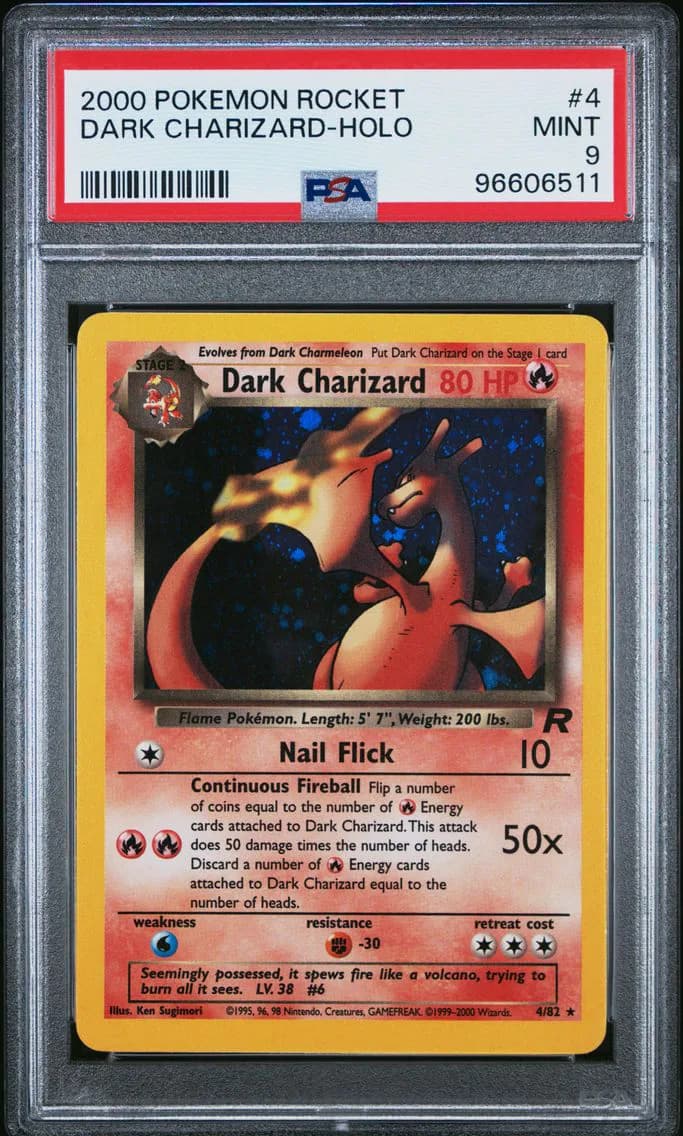 Dark Charizard slab