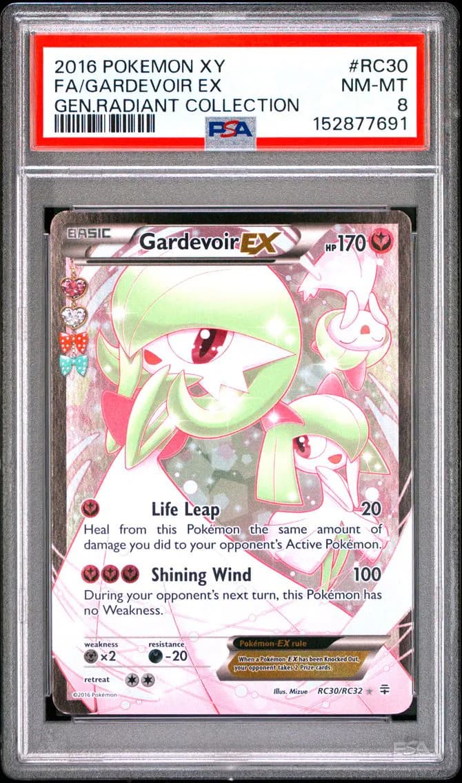 2016 #RC30 Full Art/Gardevoir EX PSA 8 XY Generations Radiant Collection