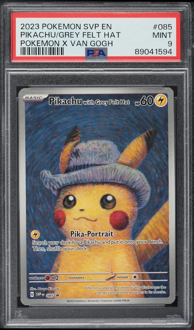 Pikachu with Grey Felt Hat slab