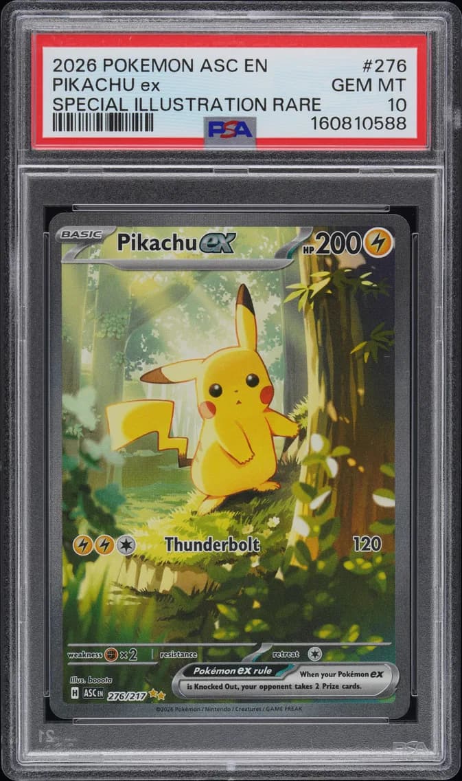 2026 #276 Pikachu EX PSA 10 Asc EN-Ascended Heroes